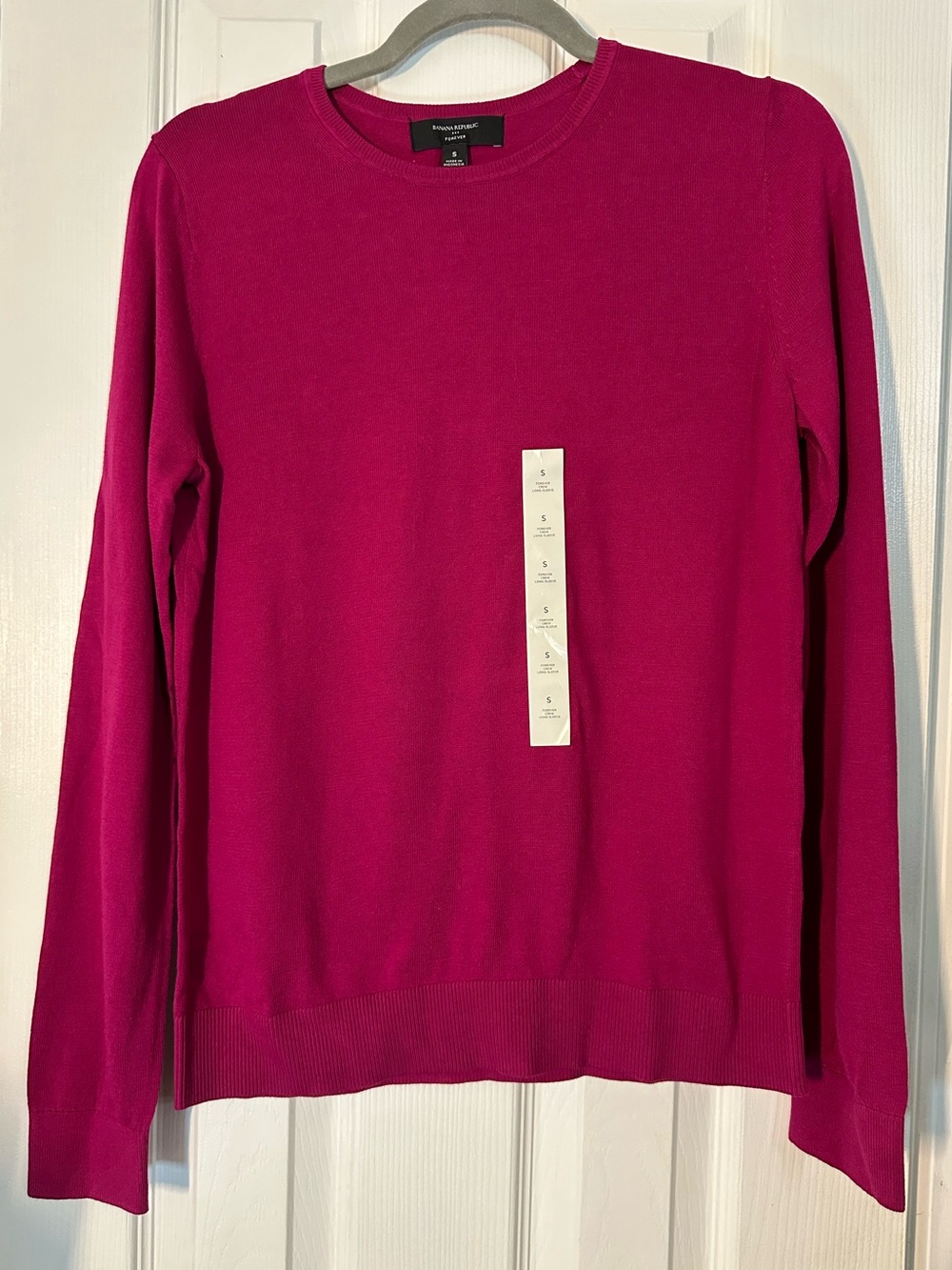 Banana Republic Bright Fuchsia Crewneck Sweater